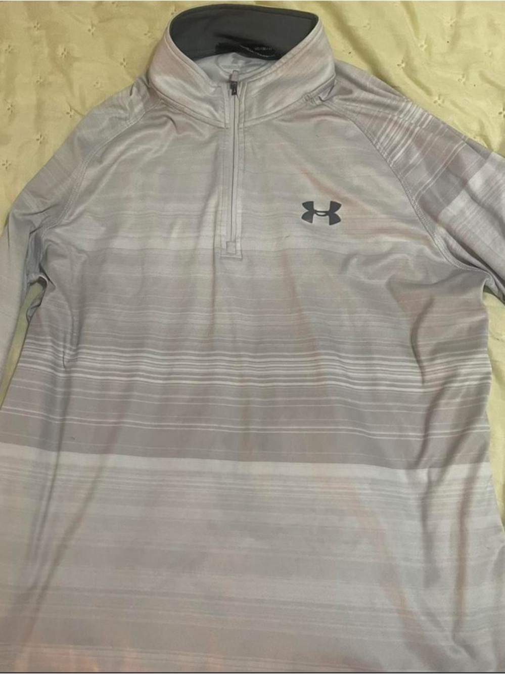 Under Armour Men's Light Gray Performance Quarter-Zip